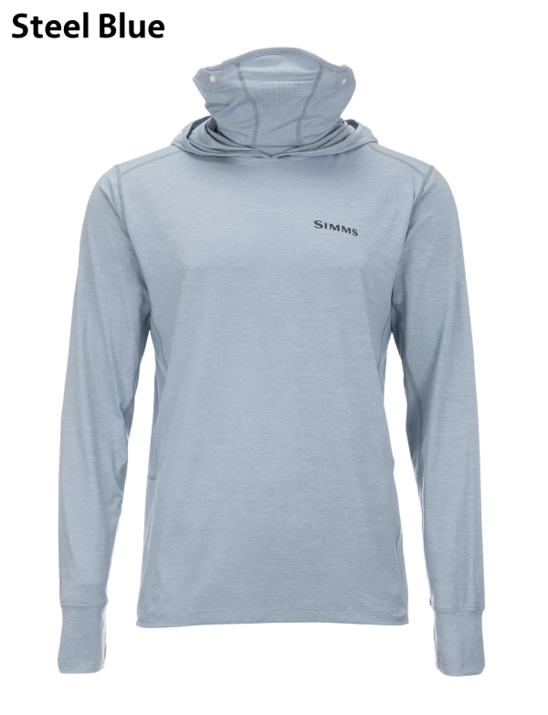 Simms Solarflex Guide Cooling Hoody Steel Blue